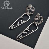 Fabled Cz Hanging Earrings