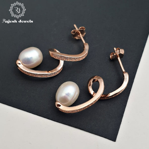 Fabulant Cz Pearl Hanging Earrings