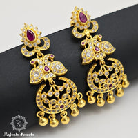 Mesmerizing Gold Plated Chandbali Earrings