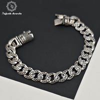 Substantial Oxidised Cuban Bracelet