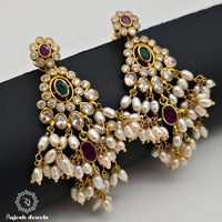 Amazing Gutta pasulu Chandbali Earrings