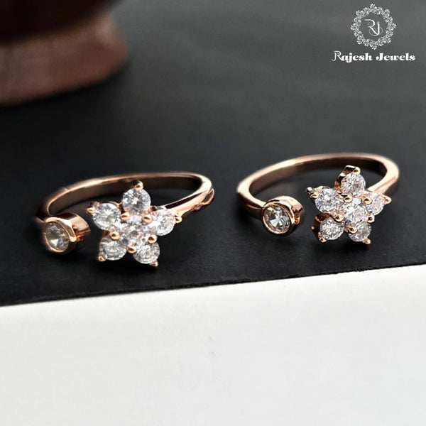 Sparkling Rosegold Cz Toerings