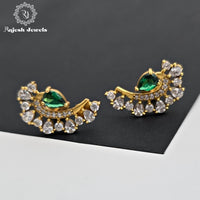 Superlative Cz Gold Plated Earrings