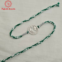 Classy Globe Silver Rakhi