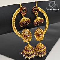 Lavish Ear Cuff Jumka Earrings