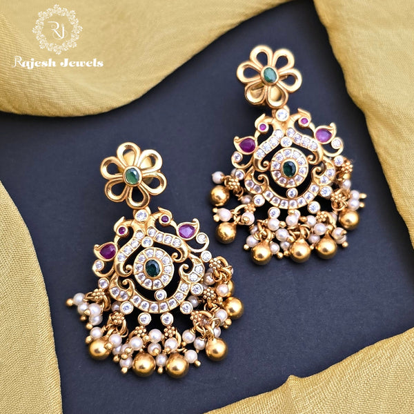 Stunning Peacock Chandbali Earrings