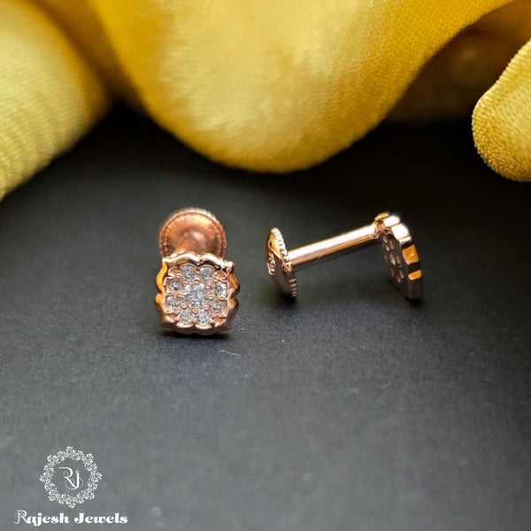 Squared Rosegold South Screw Studs