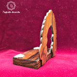 Rosewood Silver Arch Stand ( Prabhavali )