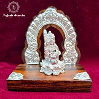 Lotus Ganesha With Silver Arch