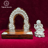 Lotus Ganesha With Silver Arch