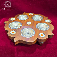 Rosewood Set Of 5 Punchwala Kumkum Bharani