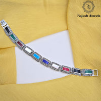 Mesmerizing Colourful Marcasite Bracelet