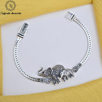 Lovely Elephant Marcasite Bracelet