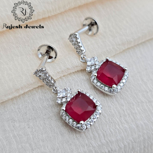 Lavishing Red South Screw Handing Earrings