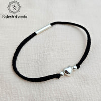 Elegant Heart Elastic Nazariya Anklet