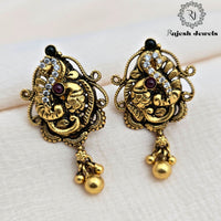 Nakshi Peacock Gold Plated Earrings