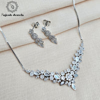 Beautiful Cz Mop Neckpiece