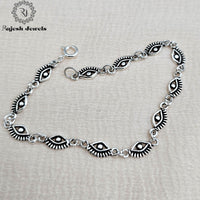 Evil Eye Oxidised Ladies Bracelet