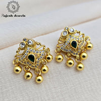 Fabulous Cz Gold Plated Earrings