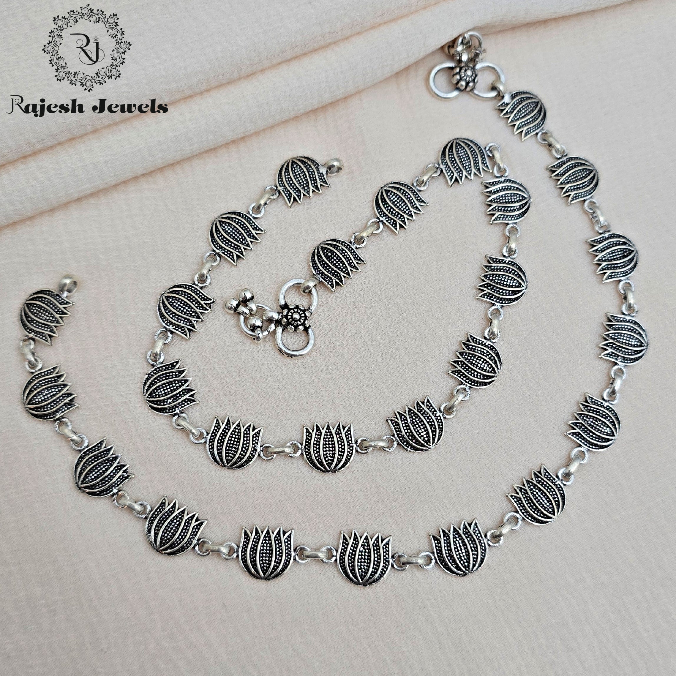 Astethic Lotus Filigree Anklet
