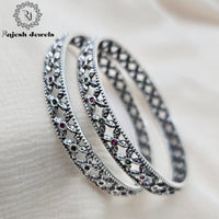 Mind-blowing Filigree Cz Bangles  Size - 2.6