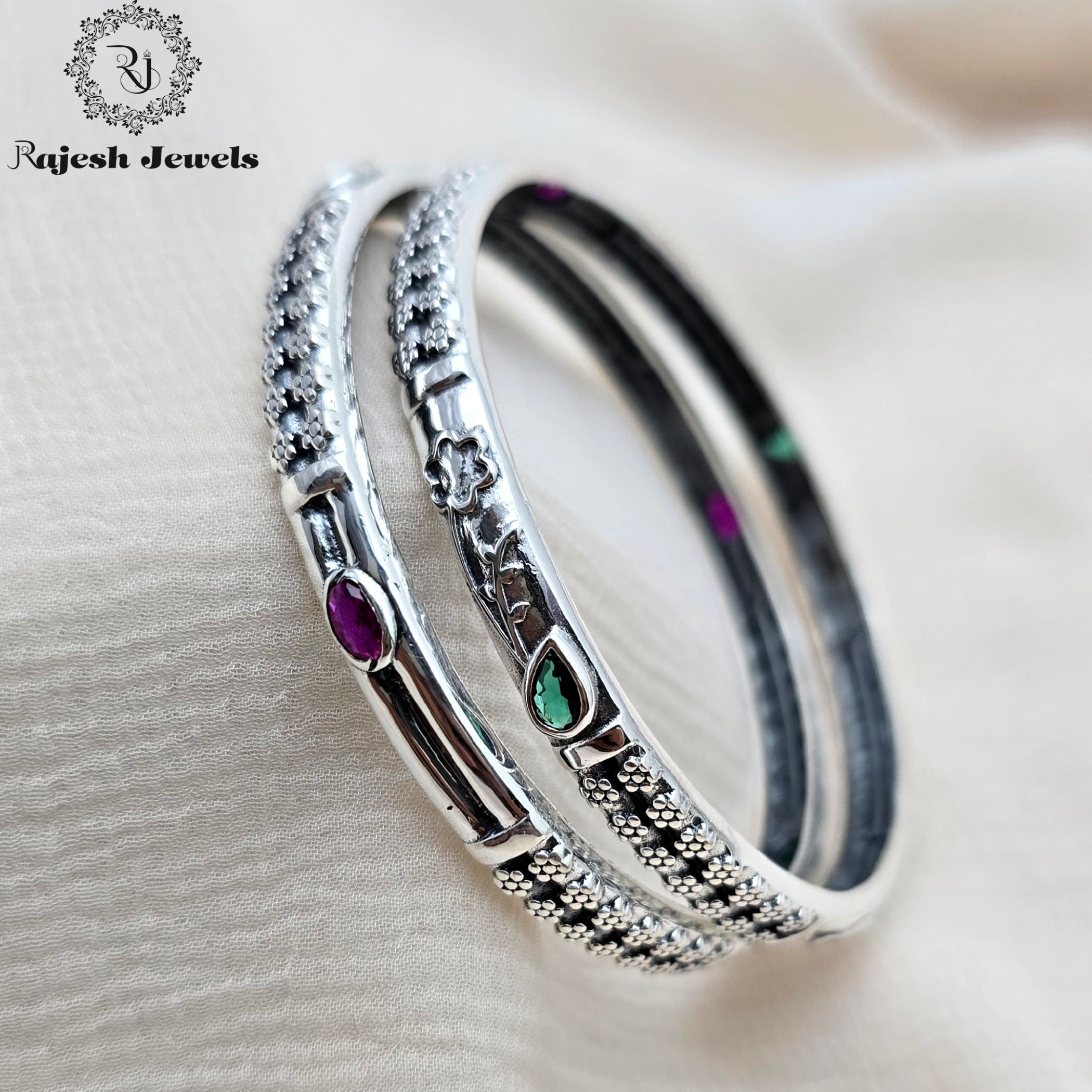 Glorified Oxidised Bangle Size - 2.4