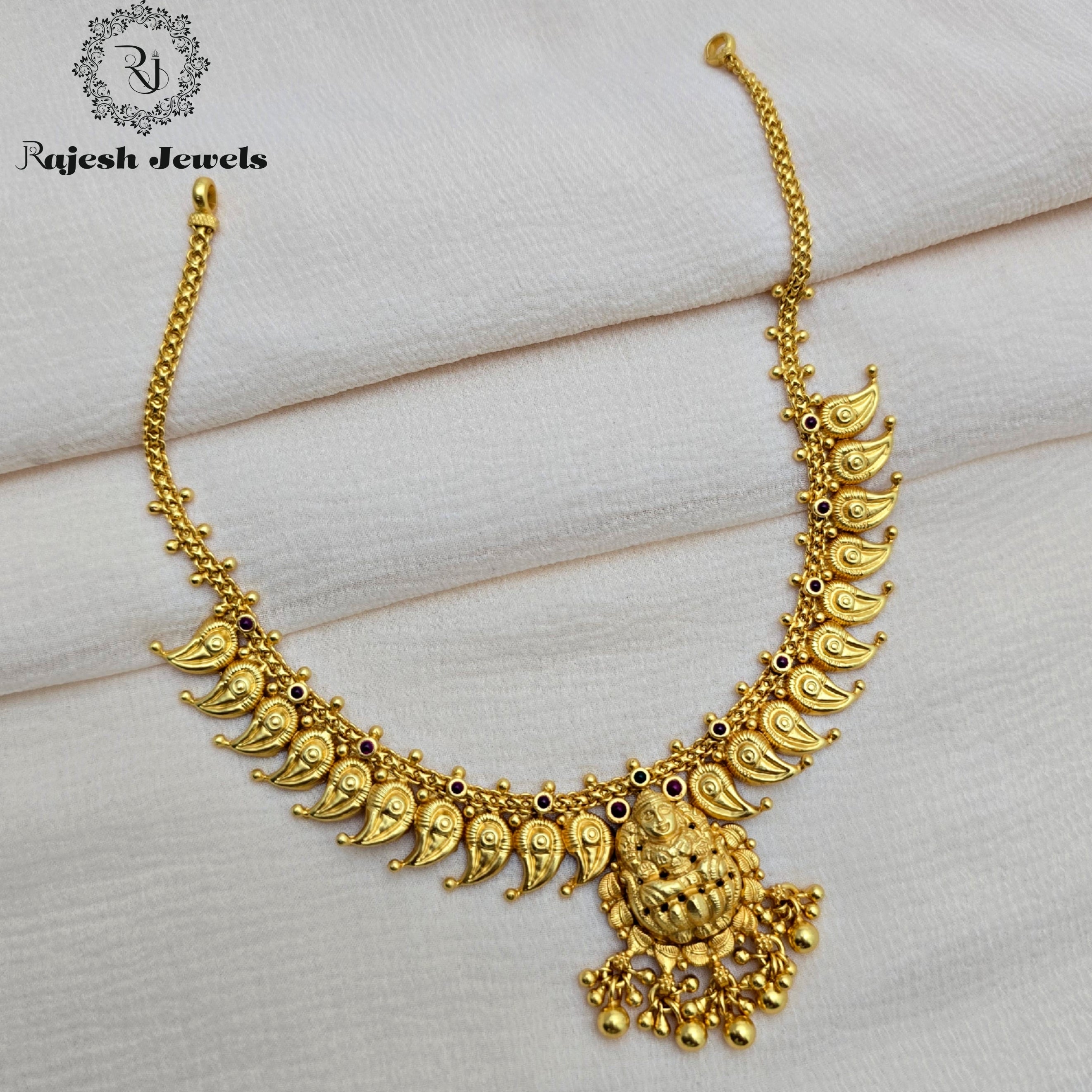 Traditional Mango Plain Nakshi Necklace
