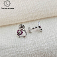 Little Heart Minimalistic South Screw Studs