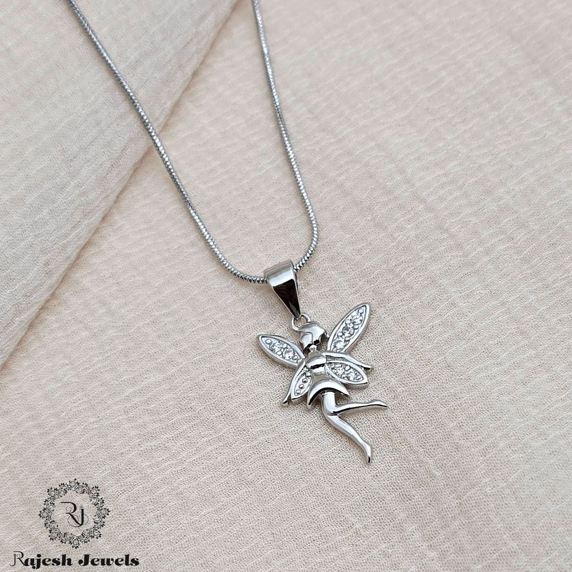 Angel Sterling Silver Pendant & Chain