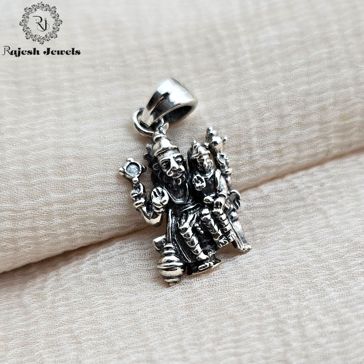 Sri Lakshmi Narasimha Silver Pendant