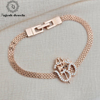 Movable Pendant Cz Rosegold Brace