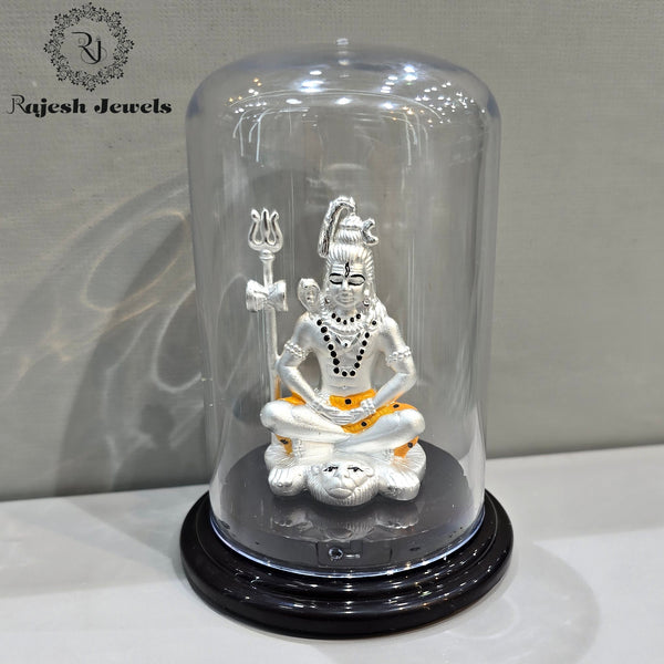 Meditating Shiva 999 Silver Idol