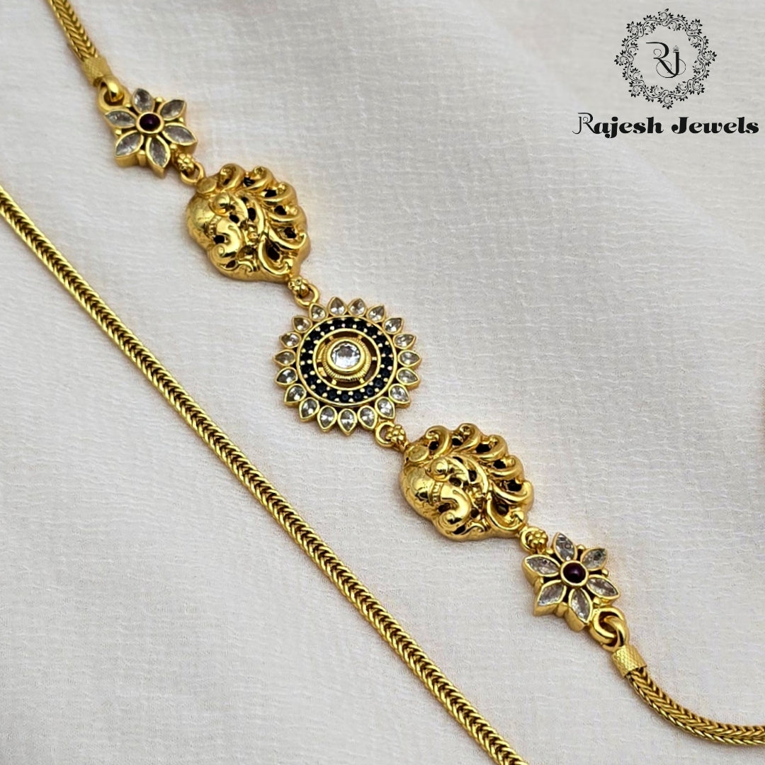 Alluring MOP Gold Plated Long Chain
