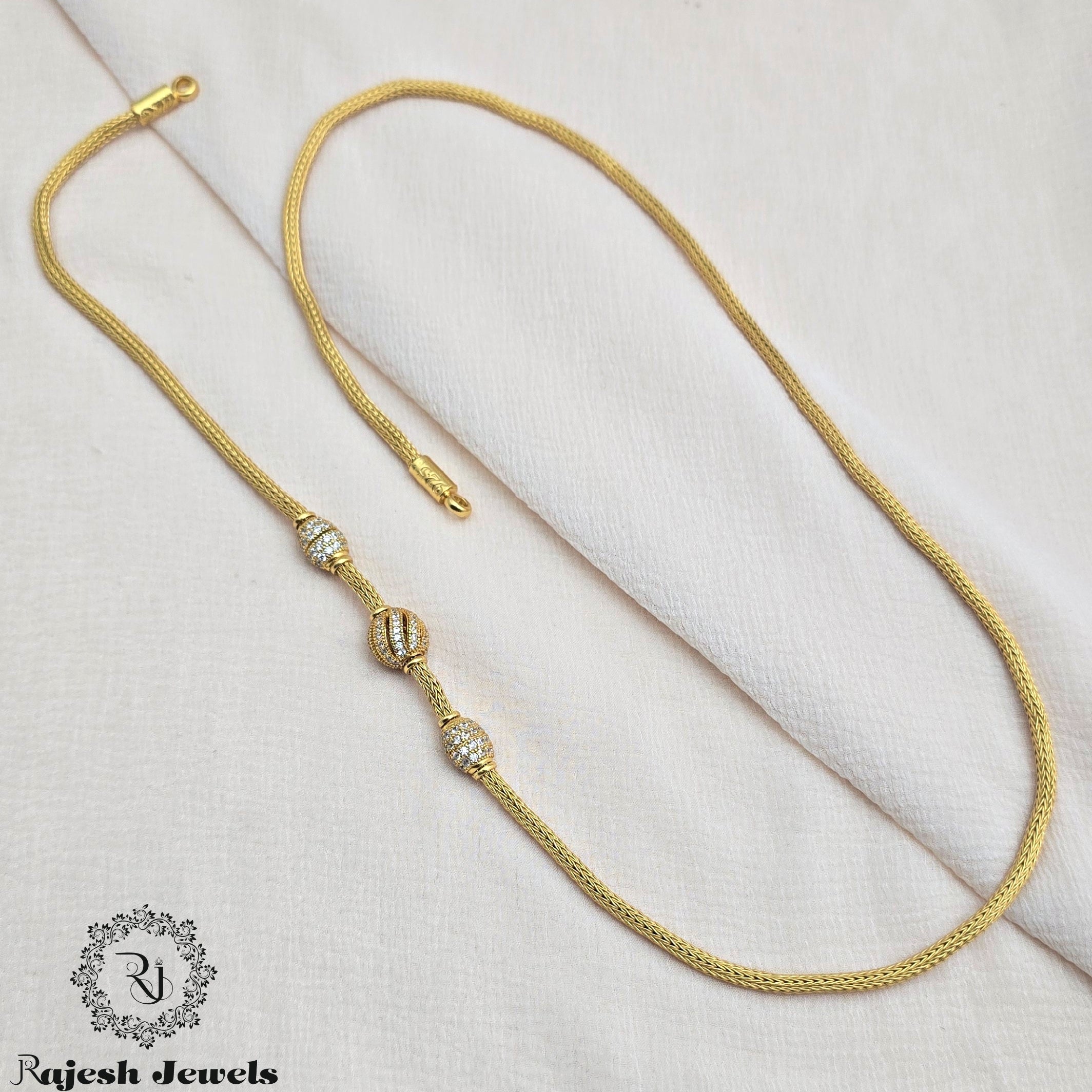 Fabulous Cz Long Mangalyam Chain