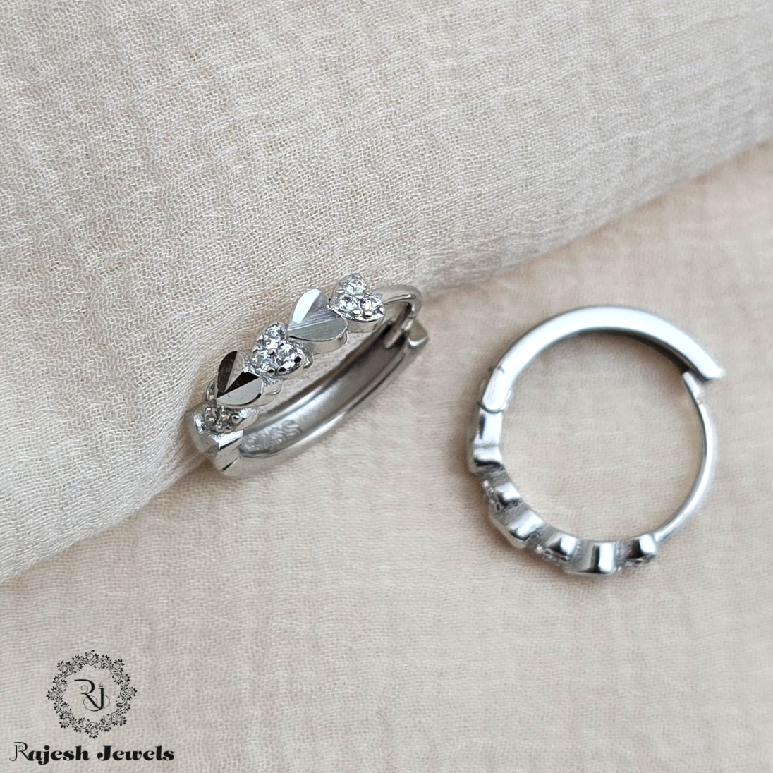 Little Heart Cz Bali Earrings