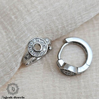 Circular Cz Bali Earrings