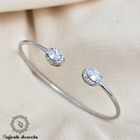 Sparkling Oval Cz Hand Kada