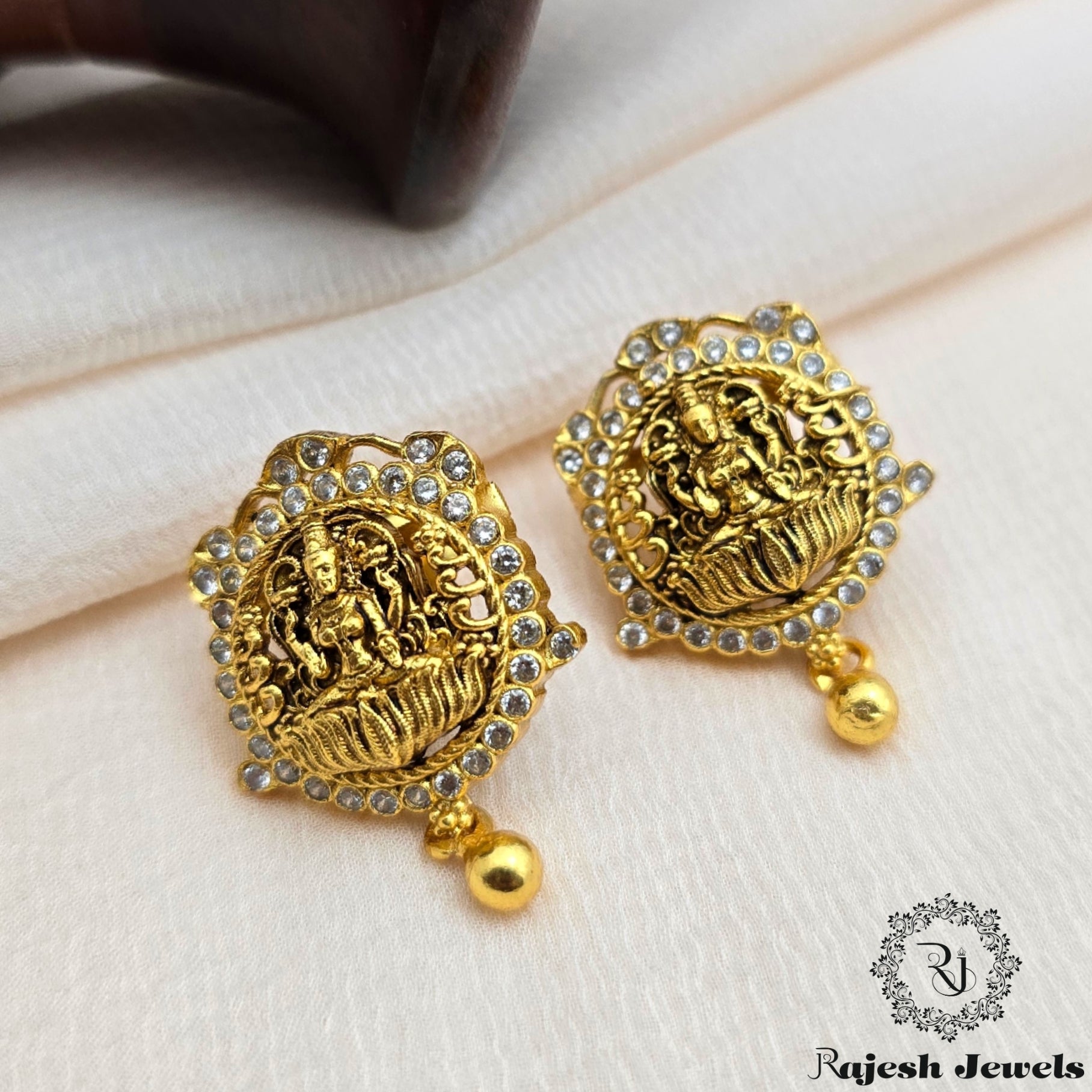 Wonderful Lakshmi Gold Plated Earrings