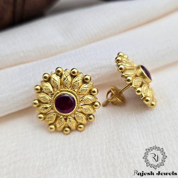 Sunflower Gold Plated Stud Earrings