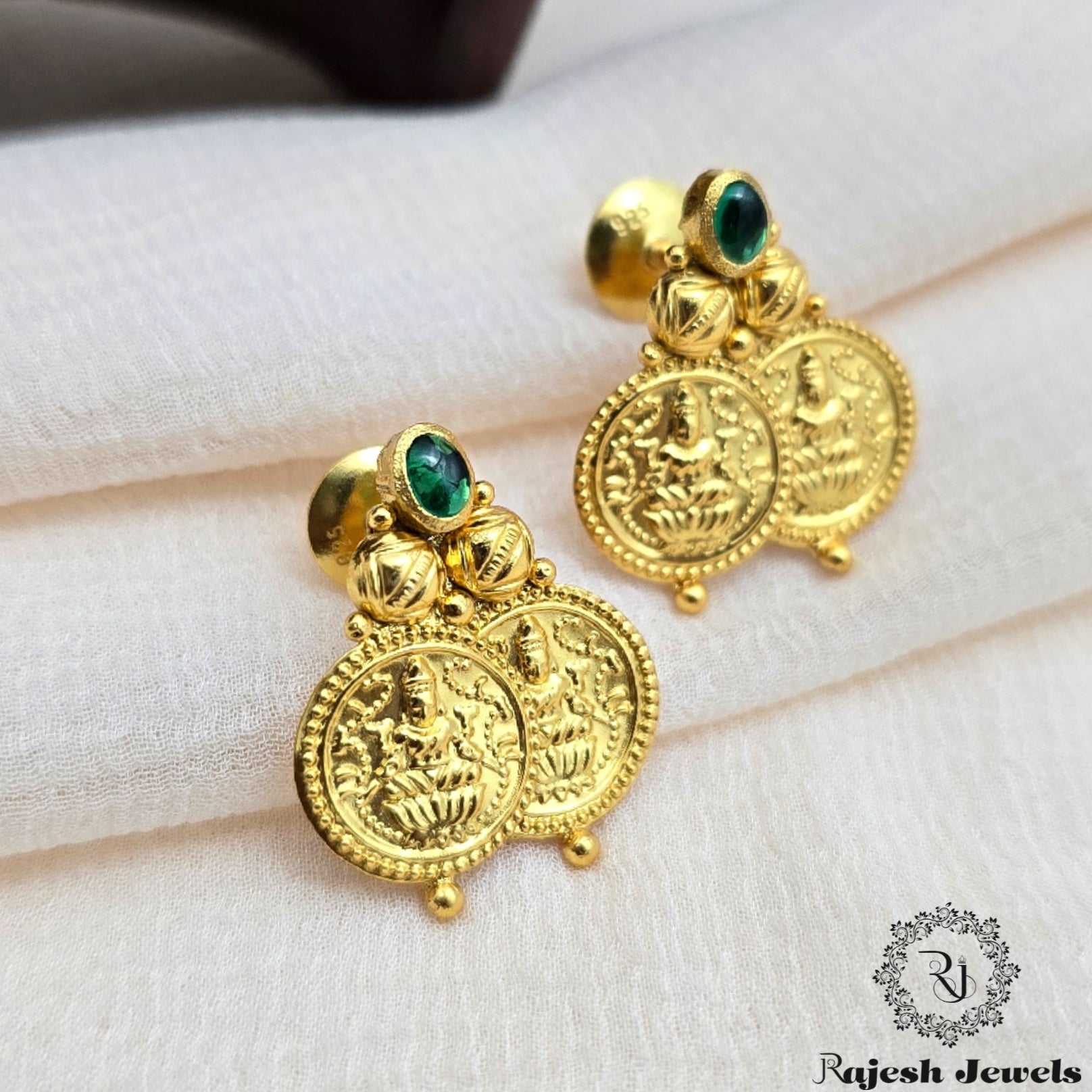 Authentic Coind Gold Plated Earrings
