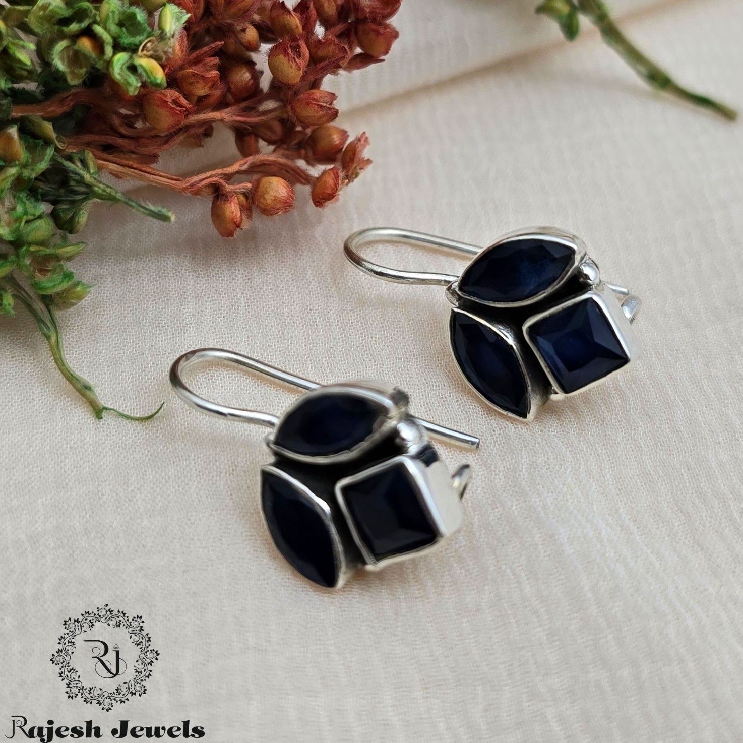 Shimmering Cutstone Hanging Earrings