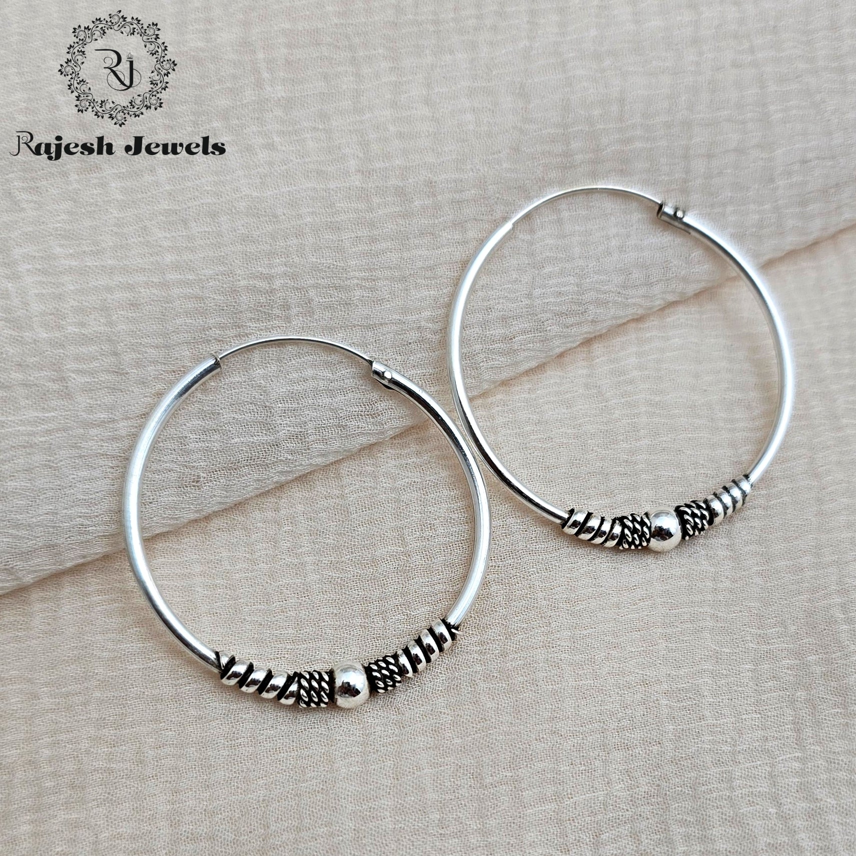 Gaint Oxidised Bali Earrings