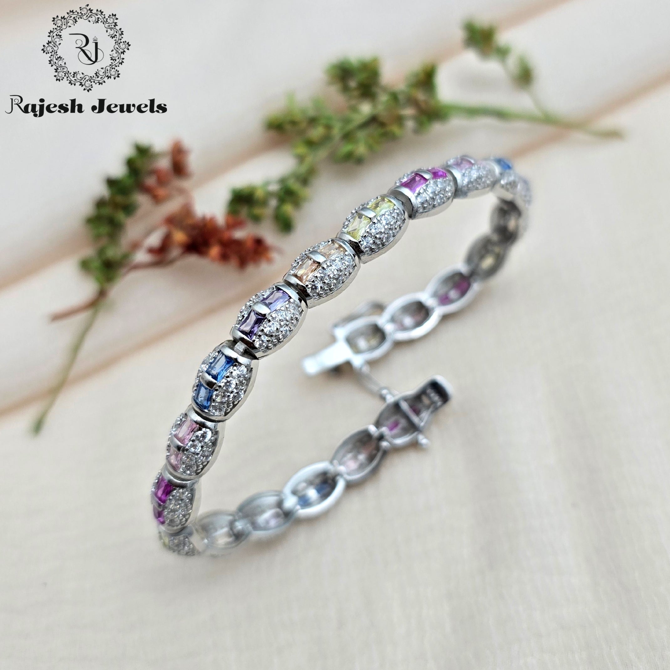 Classy Rainbow Tennis Bracelet