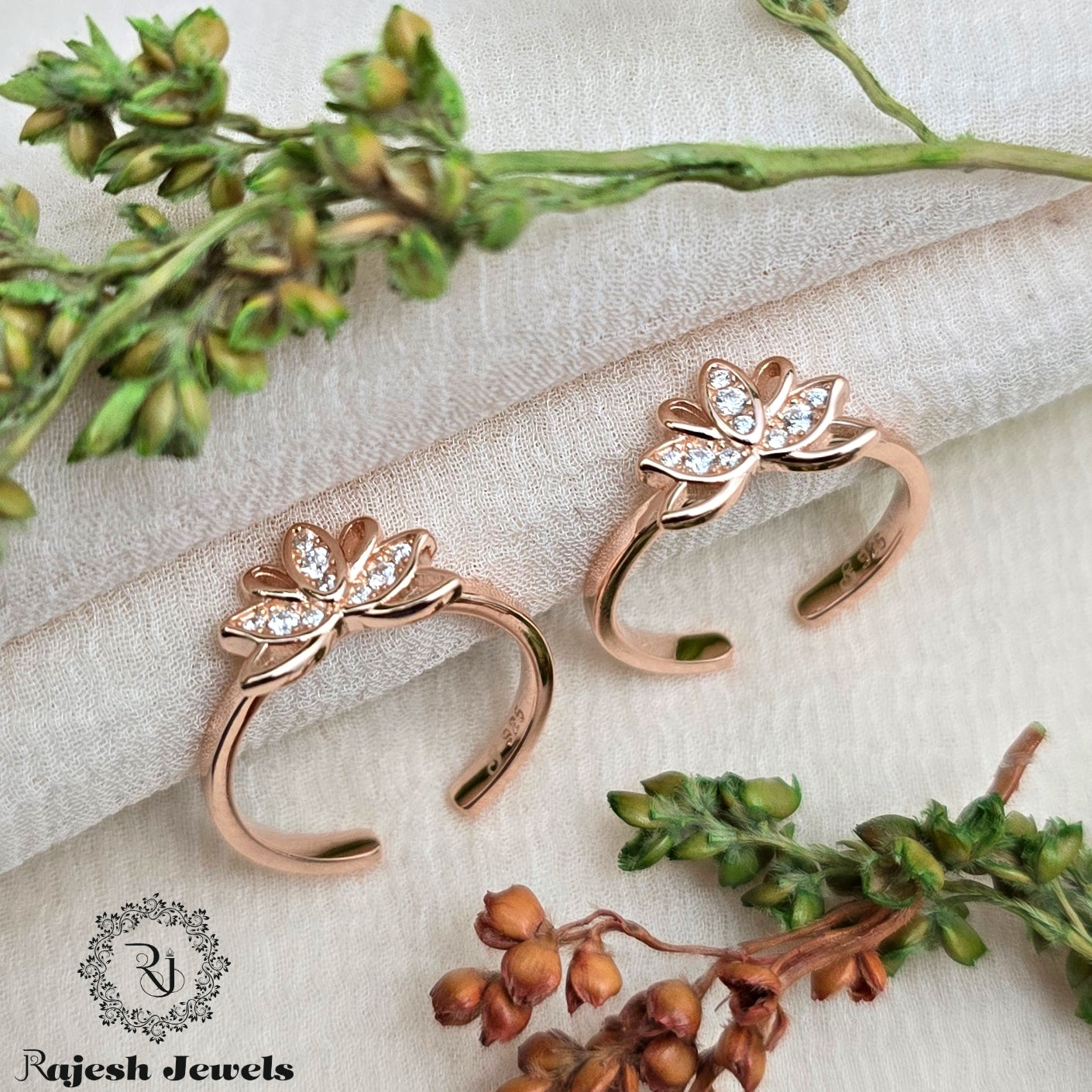 Lotus Design Cz Rosegold Toering