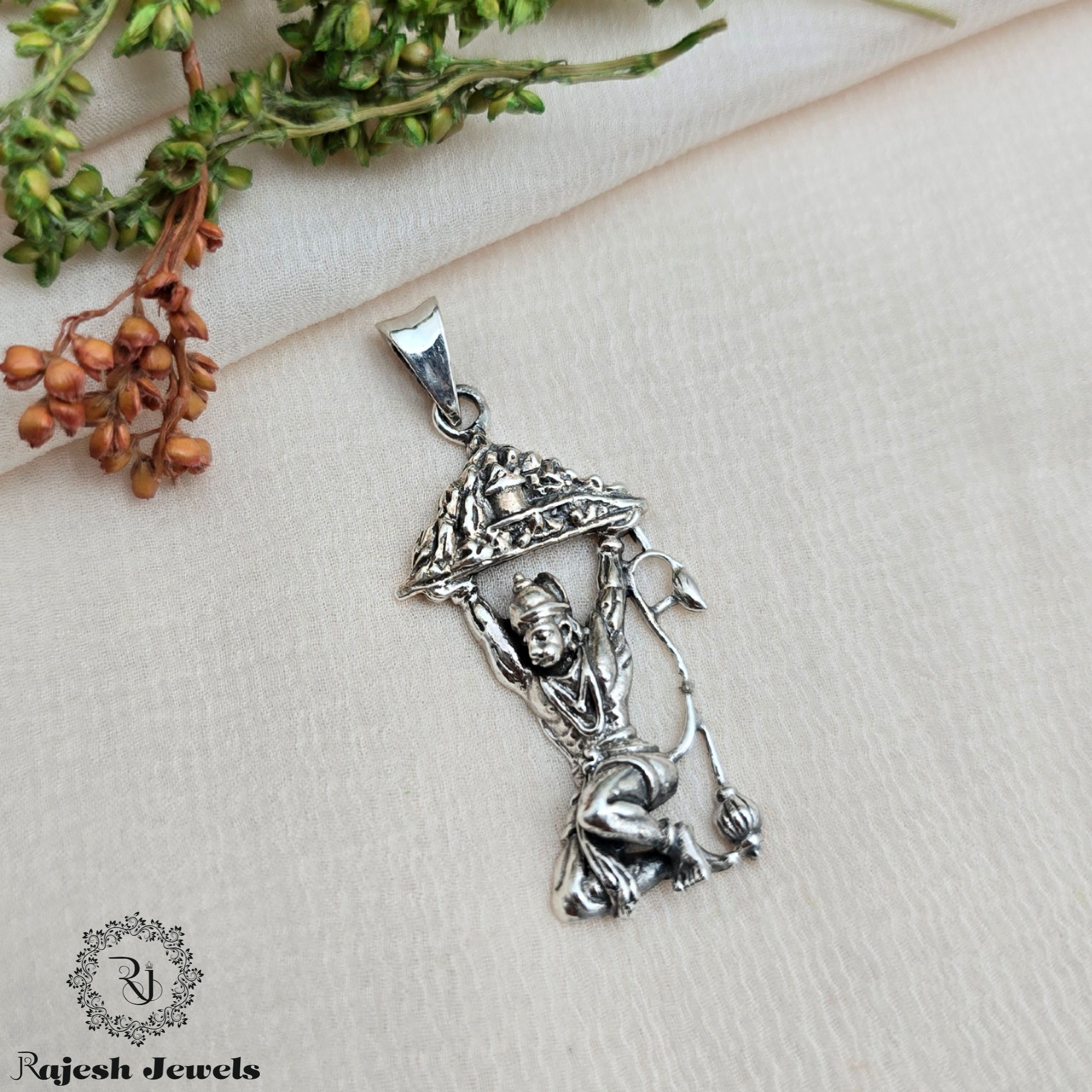 Crisis Free Hanuman Silver Pendant