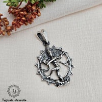 Lord Natraj Oxidised Pendant