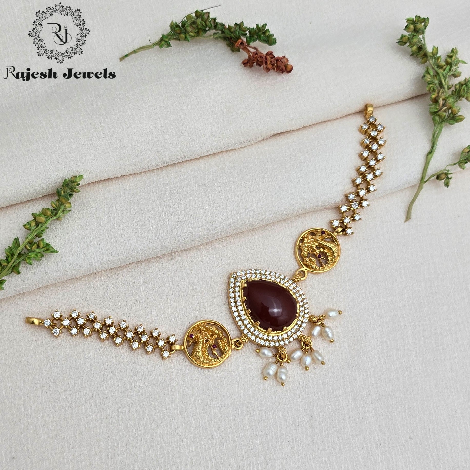 Attractive Cz Gold Plated Choker