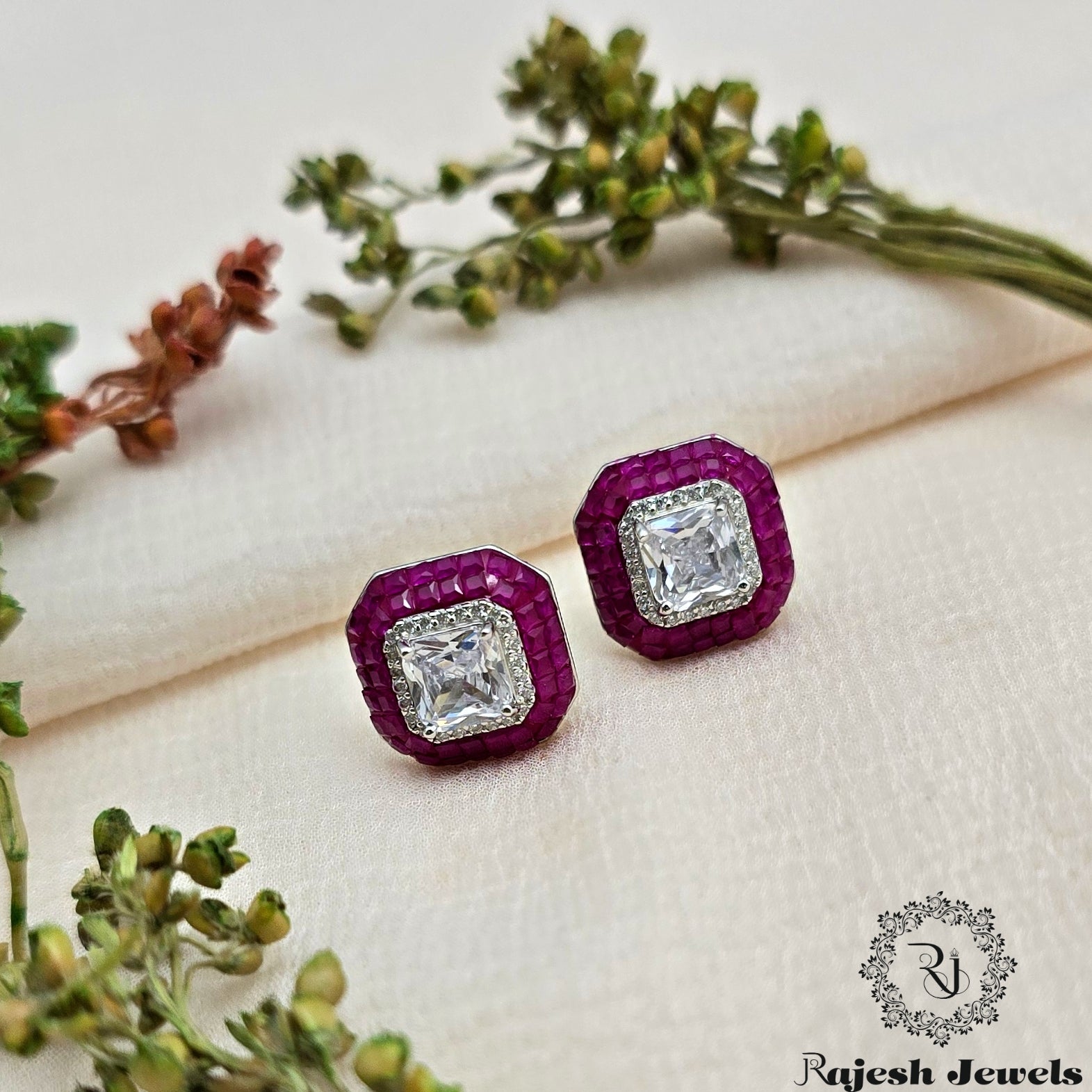 Alluring Cz Stud Earrings