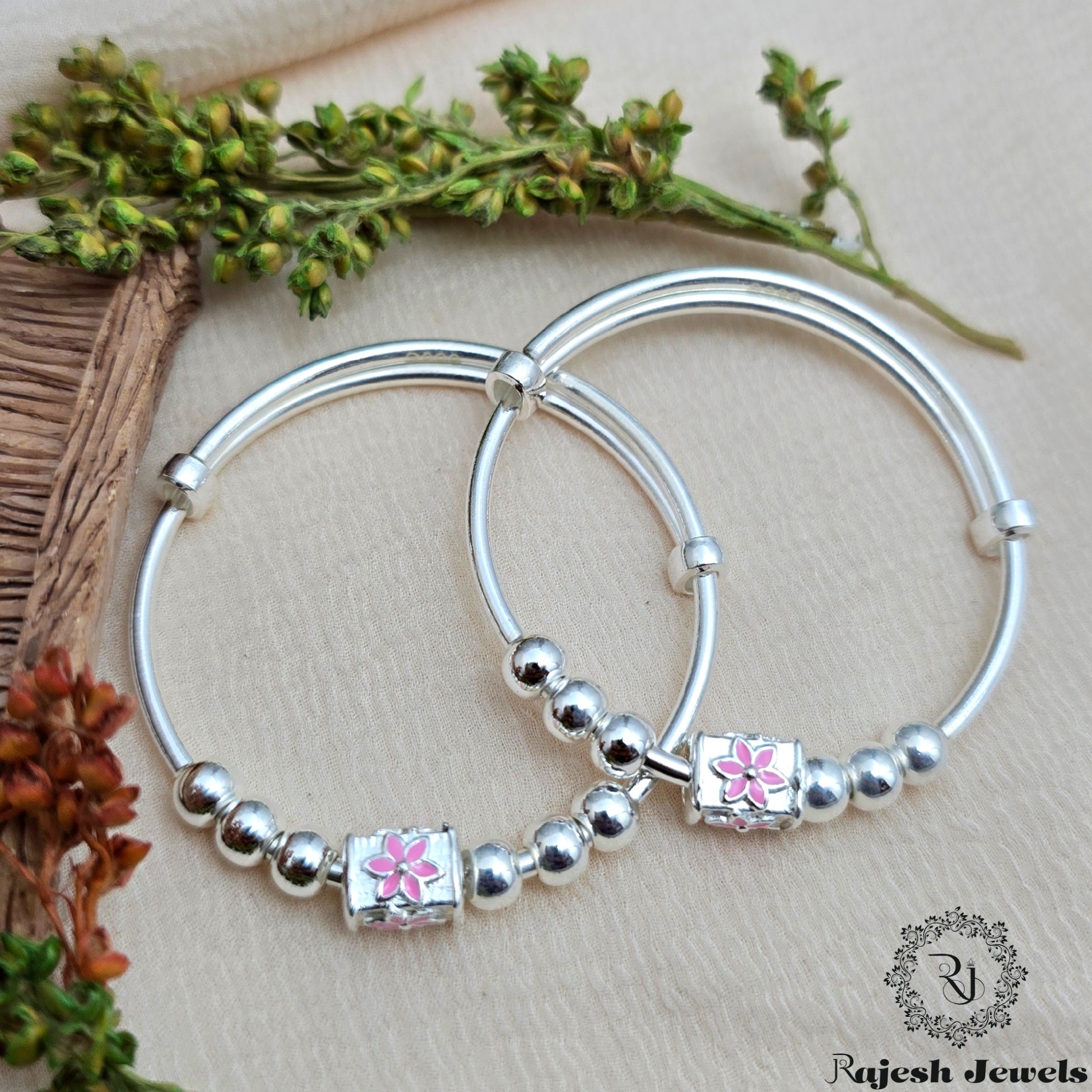 Fabulous Floral 999 Purity Kid's Kada