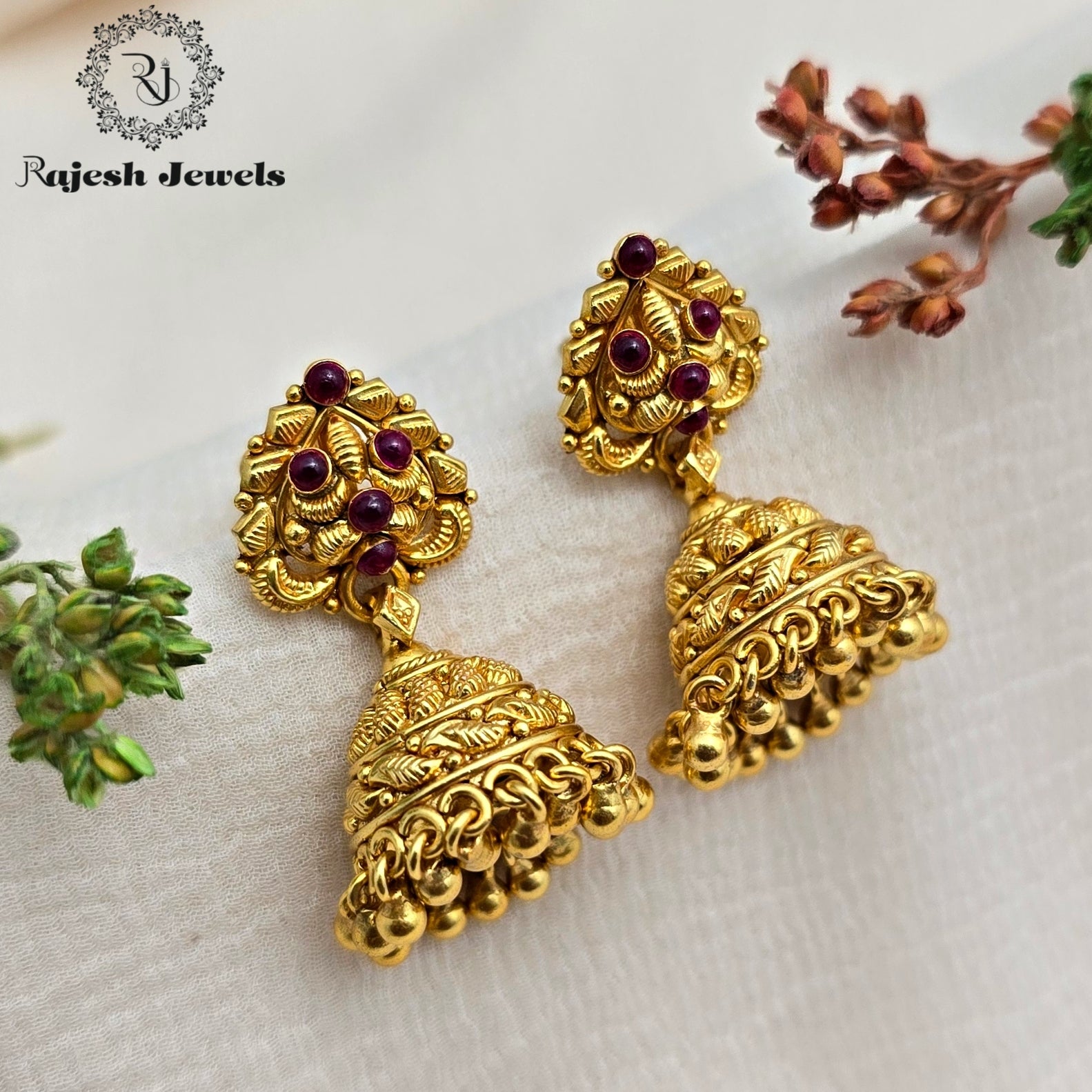 Authentic Gold Plated Silver Jumka